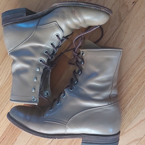 Justin Boots Tan Lace-Up Footwear - Picture 8 of 8